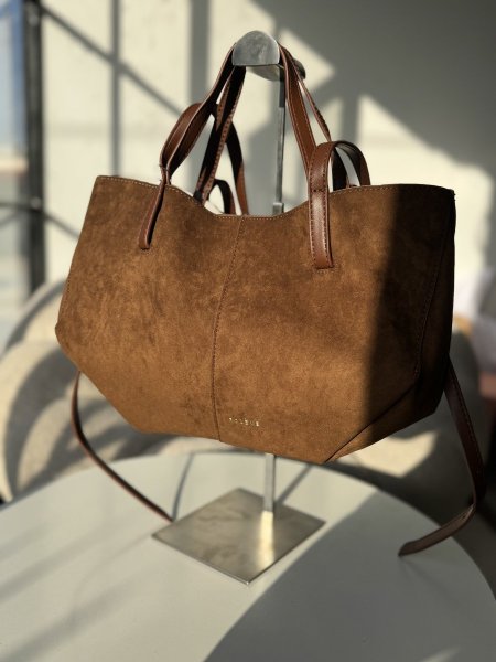 حقيبة بولين لون عسلي شمواه