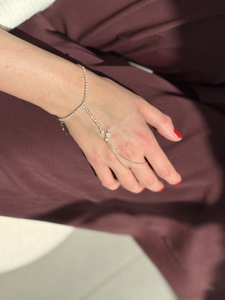 اسوارة الكف مكفول اللون