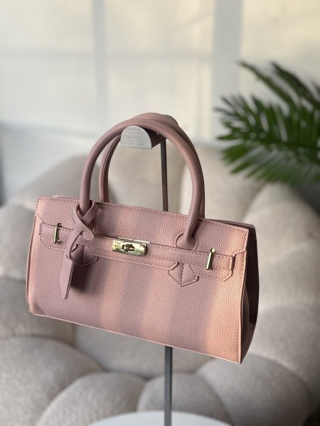 حقيبة شبيه ايرميز لون زهر بارد حجم كبير