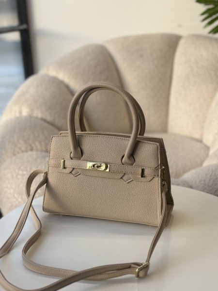 حقيبة شبيه ايرميز لون بيج حجم وسط