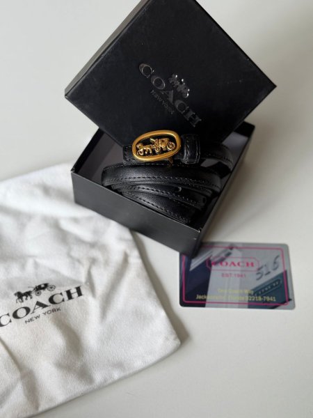 قشاط كوتش لون اسود رفيع