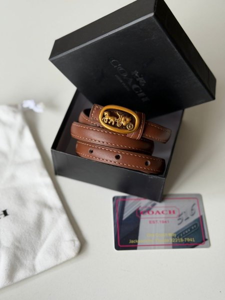 قشاط كوتش لون بني محروق رفيع