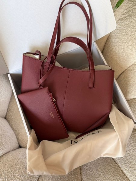 حقيبة بولين لون برغندي