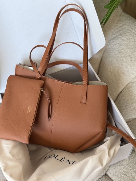 حقيبة بولين لون عسلي