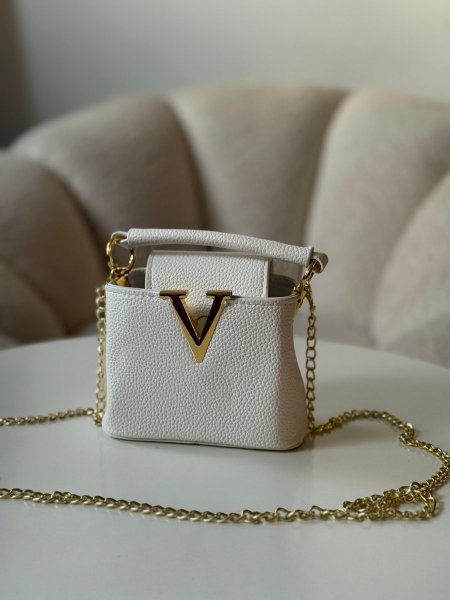 حقيبة فلانتينو لون ابيض  للاطفال