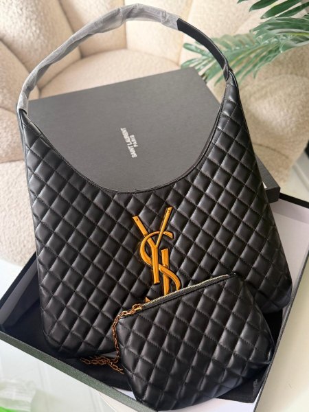 حقيبة سان لوران لون اسود حجم كبير