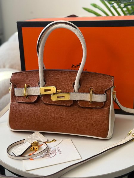 حقيبة ايرميز لون كمل وابيض