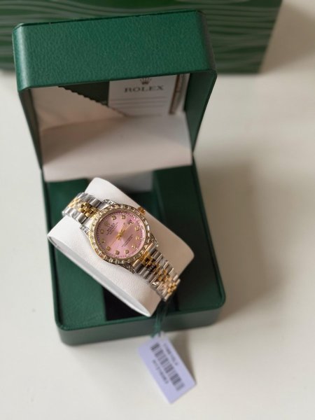 ساعة روليكس ارضية زهري هاردوير مكس بين الذهبي والسلفر