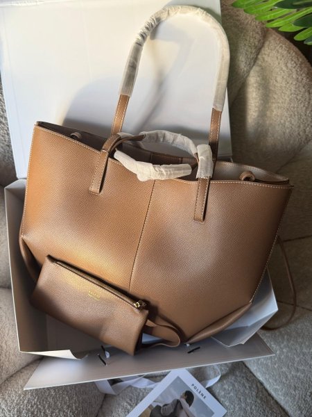حقيبة بولين  لون بيج حجم كبير