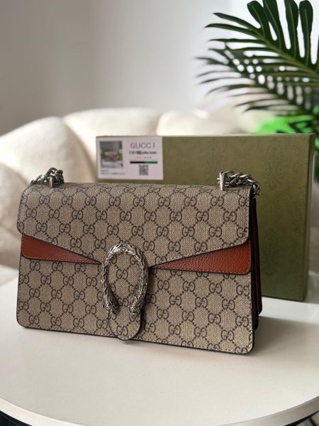 حقيبة جوتشي حجم كبير عسلي