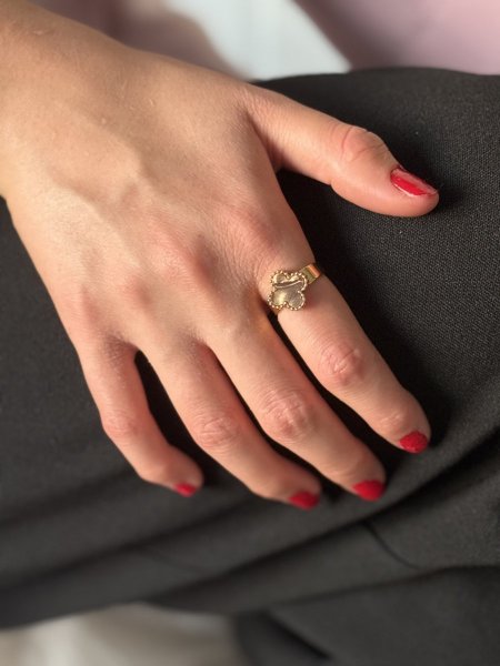 خاتم ڤان كليف لون بني فري سايز